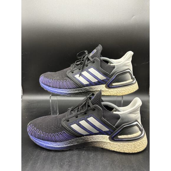 Adidas Ultraboost 20 Primeblue Mens 12.5 Black Silver Blue Violet FV0033 Sneaker main image 7